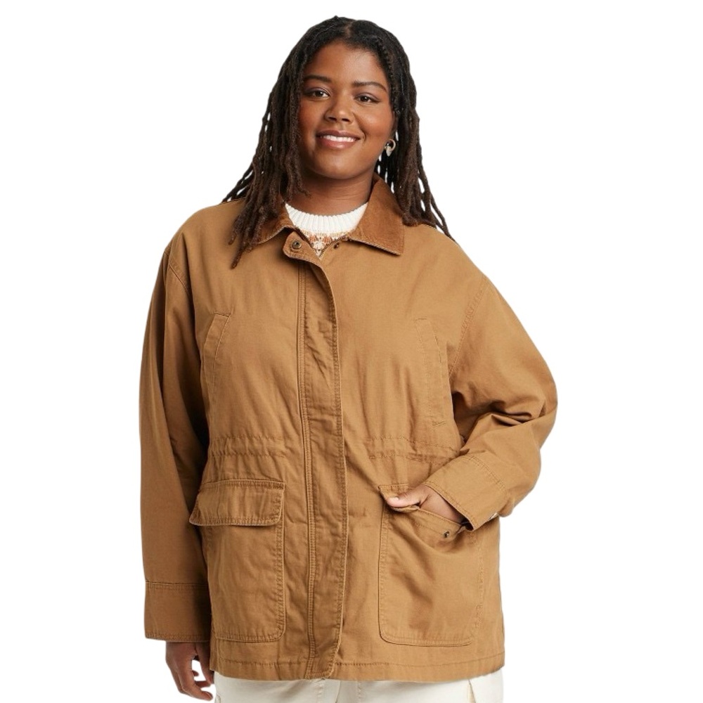 Universal Thread Light Brown Barn Rancher Canvas Utility Jacket Costal Cowgirl